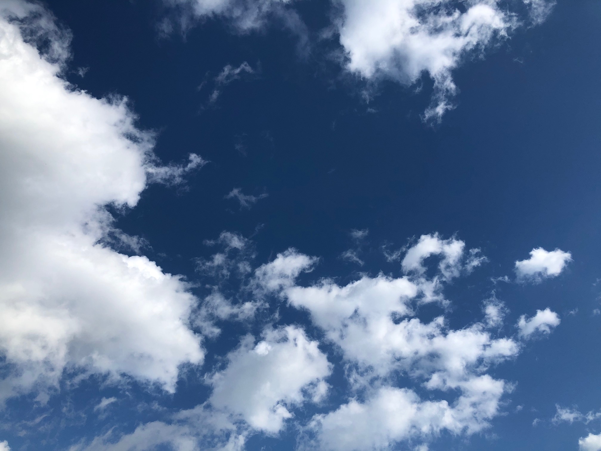 partly cloudy sky